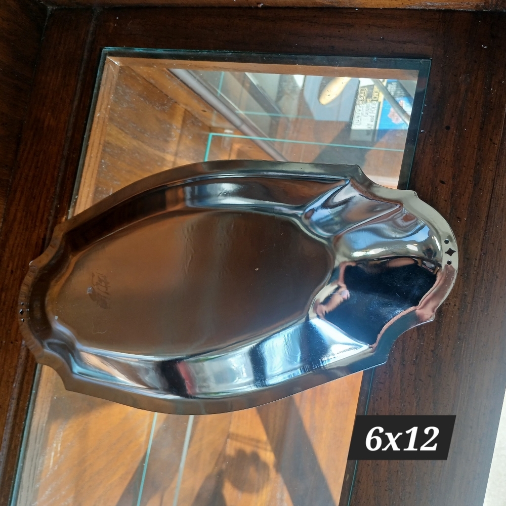 Elegant Silver Plated Serving Tray - Picture 5 of 5